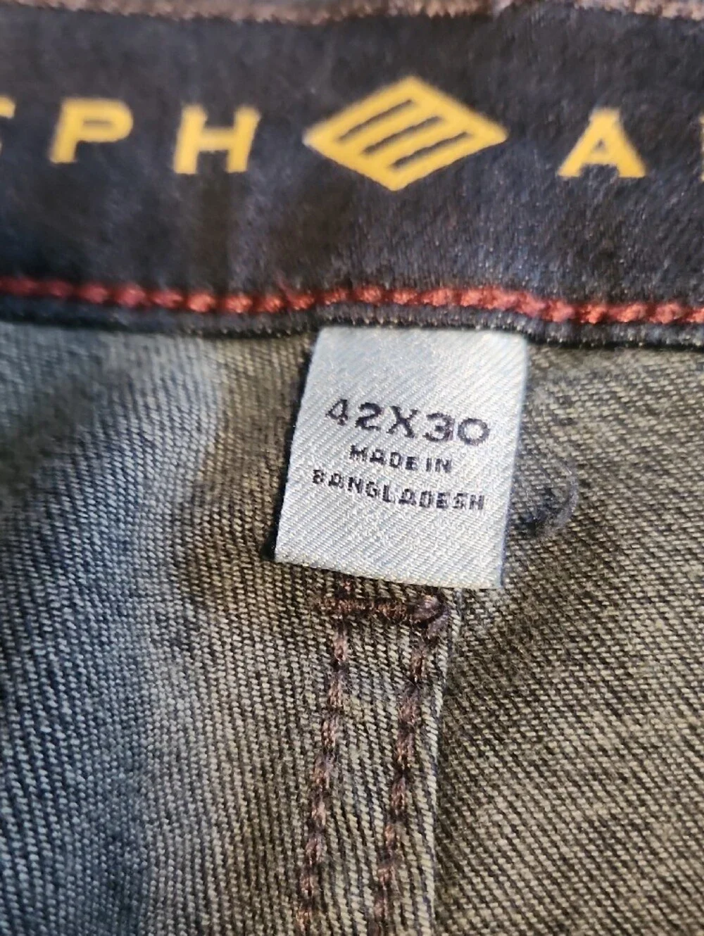 New Joseph Abboud Indigo Straight Fit Stretch Denim Jeans 42x30